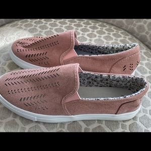 Light peach color cut out loafers. Never worn- brand new.
